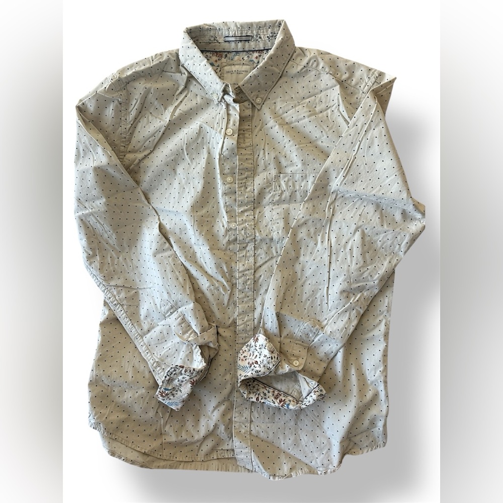Denim and flower Ricky Singh casual shirt